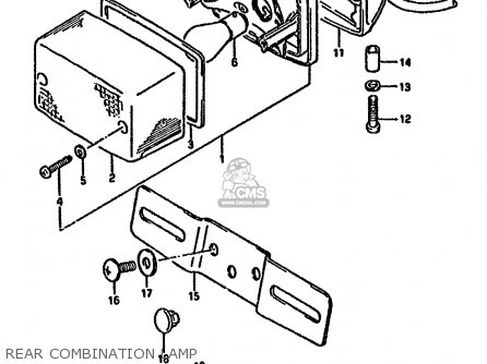 REAR COMBINATION LAMP - DR125S 1985 (F) (E01 E02 E04 E18 E24)