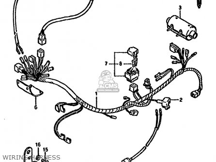 WIRING HARNESS - DR125S 1985 (F) (E01 E02 E04 E18 E24)
