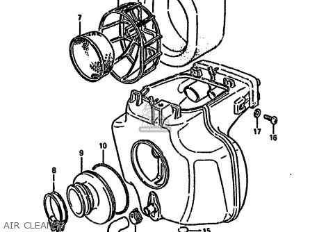 AIR CLEANER - DR125S 1985 (F) (E01 E02 E04 E18 E24)