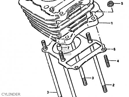 CYLINDER - DR125S 1987 (H) (E01 E02 E04 E15 E18 E21 E24)