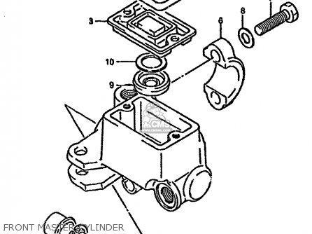 FRONT MASTER CYLINDER - DR125S 1987 (H) (E01 E02 E04 E15 E18 E21 E24)