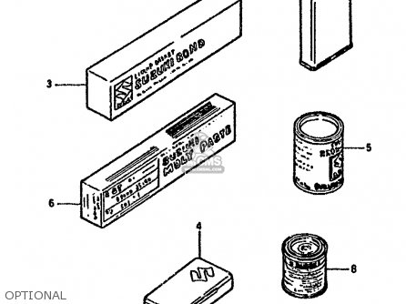 OPTIONAL - DR125S 1987 (H) (E01 E02 E04 E15 E18 E21 E24)