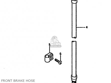 FRONT BRAKE HOSE - DR125S 1988 (J) UNITED KINGDOM FRANCE FINLAND (E02 E04 E15)