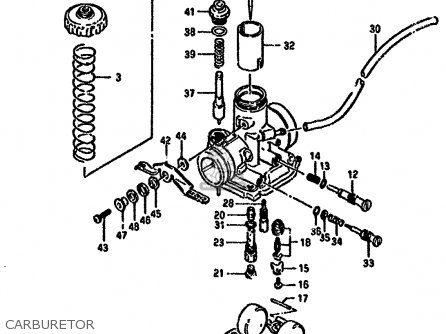 CARBURETOR - DR125S 1988 (J) UNITED KINGDOM FRANCE FINLAND (E02 E04 E15)