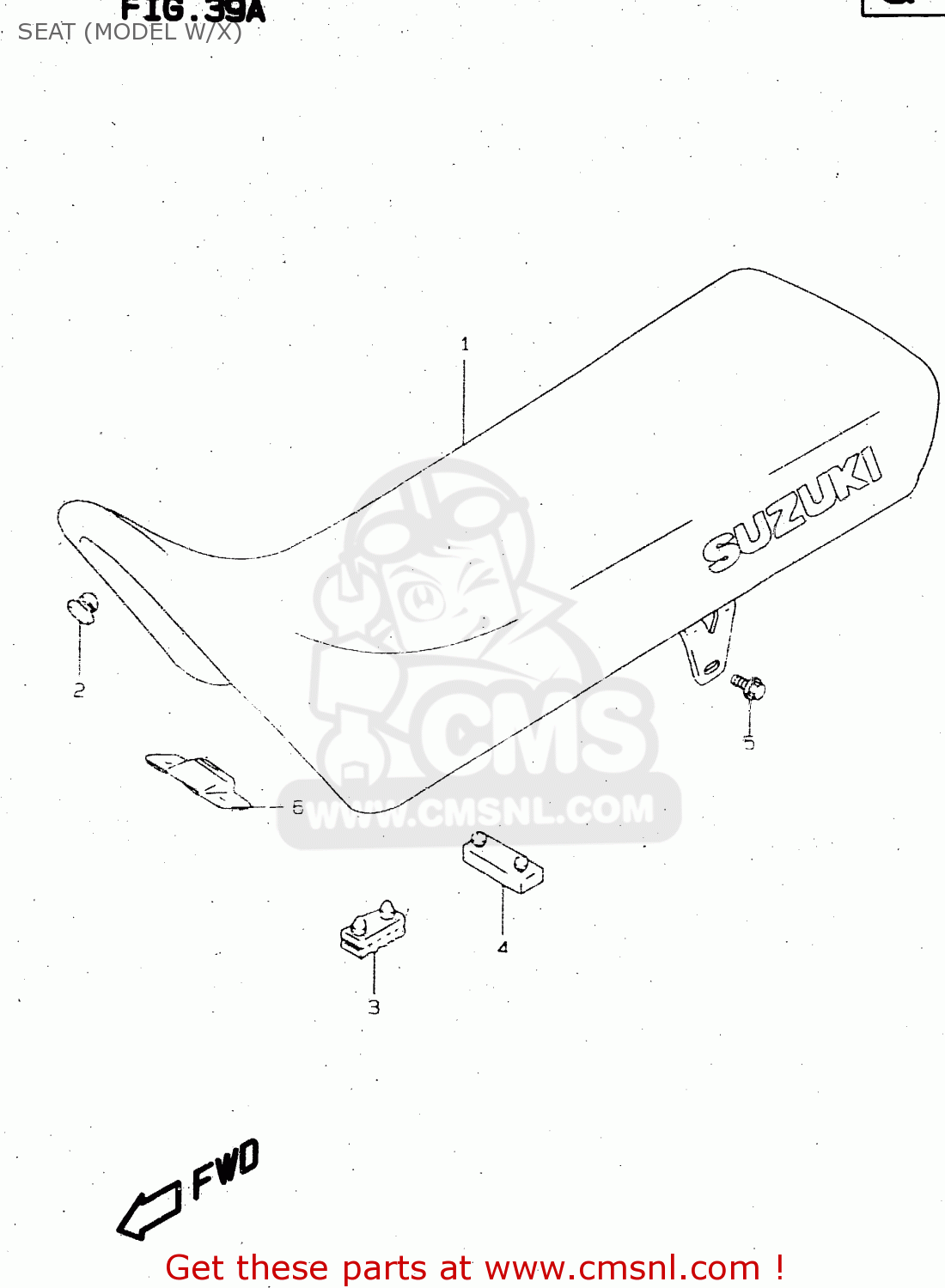 SEAT (MODEL W/X) DR125SE 1994 (R) GENERAL FRANCE ITALY (E01 E04 E34)