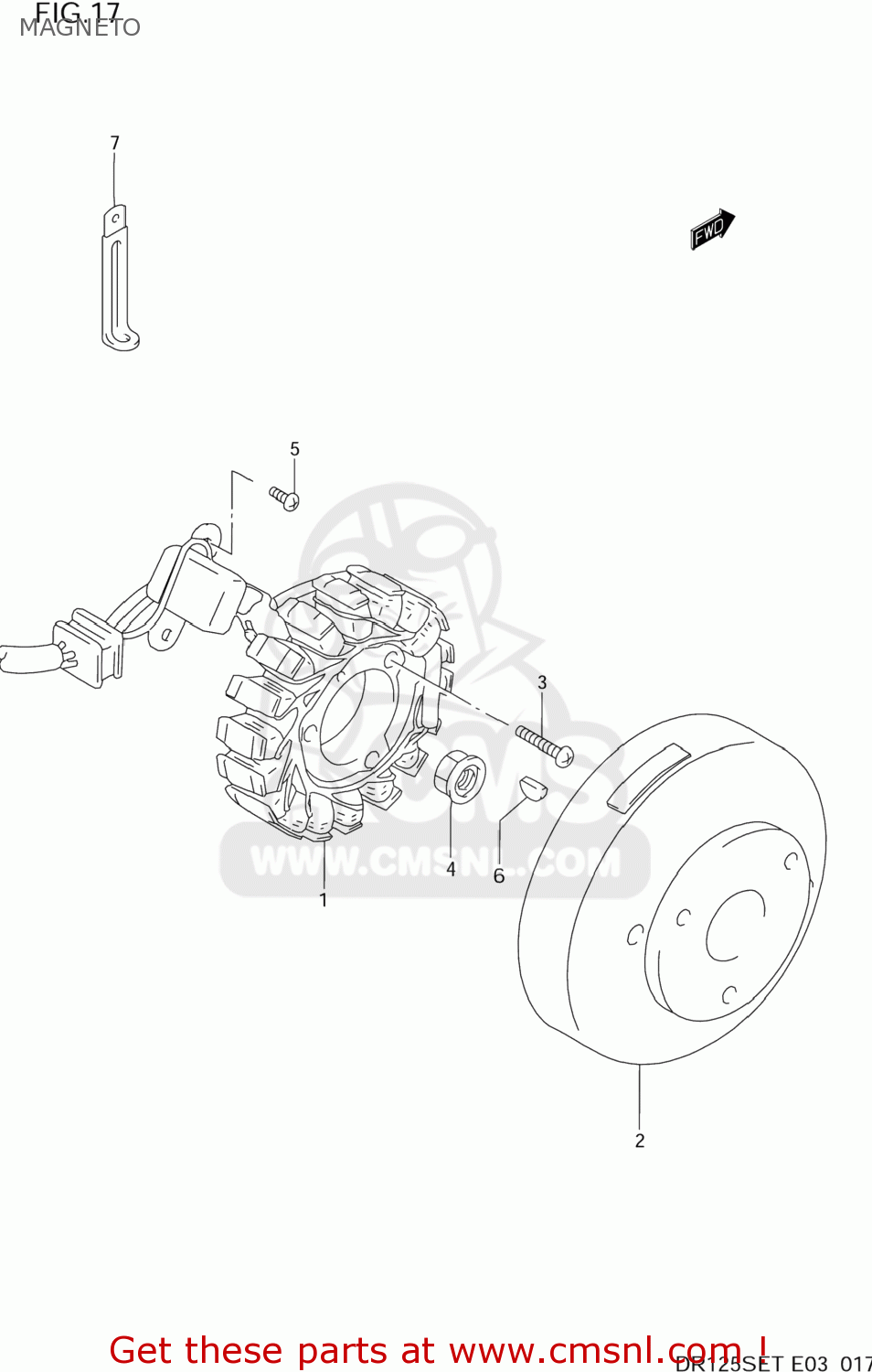 MAGNETO DR125SE 1994 (R) USA (E03)