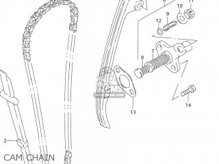 CAM CHAIN - DR125SE 1994 (R) USA (E03)
