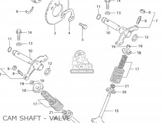 CAM SHAFT - VALVE - DR125SE 1994 (R) USA (E03)