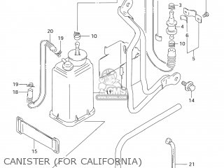 CANISTER (FOR CALIFORNIA) - DR125SE 1994 (R) USA (E03)