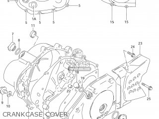 CRANKCASE COVER - DR125SE 1994 (R) USA (E03)
