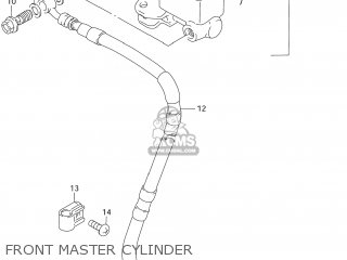 FRONT MASTER CYLINDER - DR125SE 1994 (R) USA (E03)