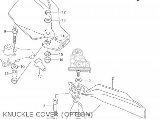 KNUCKLE COVER (OPTION) - DR125SE 1994 (R) USA (E03)