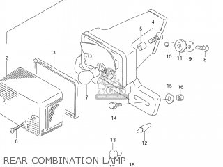 REAR COMBINATION LAMP - DR125SE 1994 (R) USA (E03)