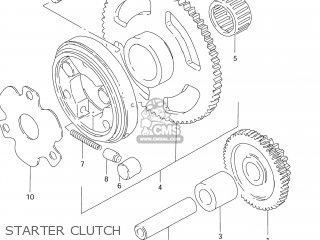 STARTER CLUTCH - DR125SE 1994 (R) USA (E03)