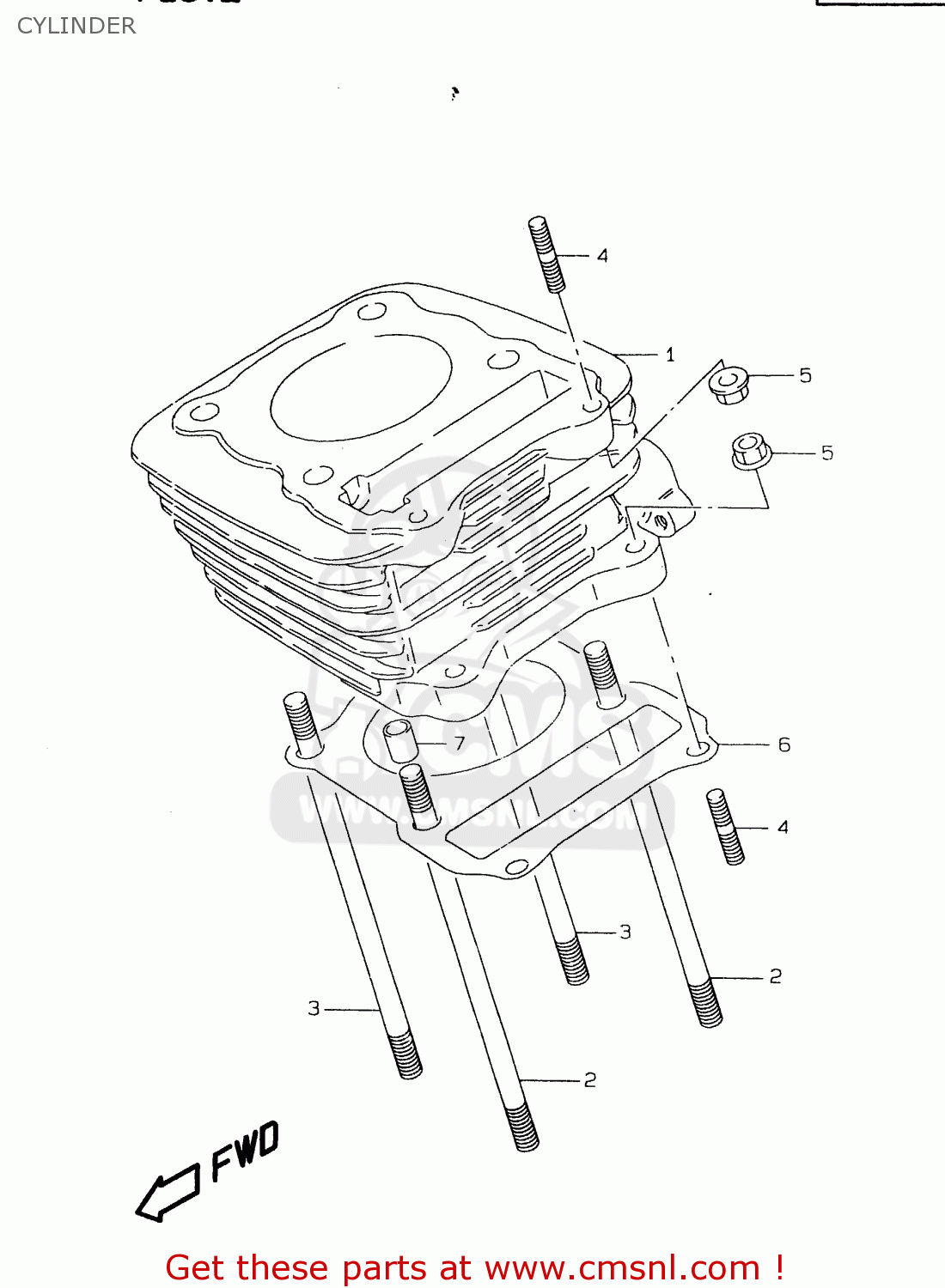 CYLINDER DR125SE 1995 (S) FRANCE GERMANY (E04 E22)