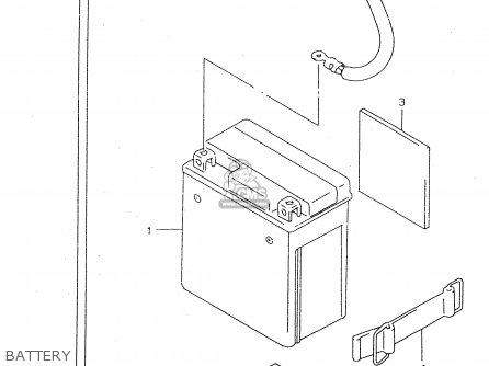BATTERY - DR125SE 1995 (S) FRANCE GERMANY (E04 E22)
