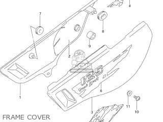 FRAME COVER - DR125SE 1995 (S) USA (E03)
