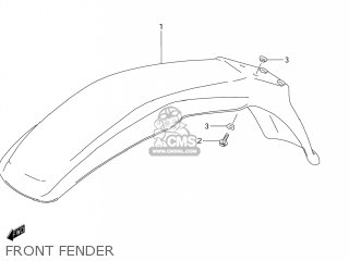 FRONT FENDER - DR125SE 1995 (S) USA (E03)