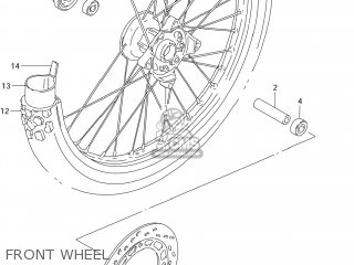 FRONT WHEEL - DR125SE 1995 (S) USA (E03)