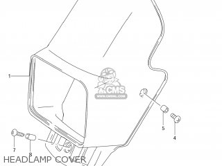 HEADLAMP COVER - DR125SE 1995 (S) USA (E03)