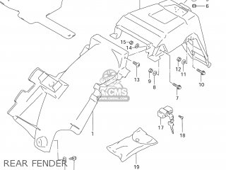 REAR FENDER - DR125SE 1995 (S) USA (E03)
