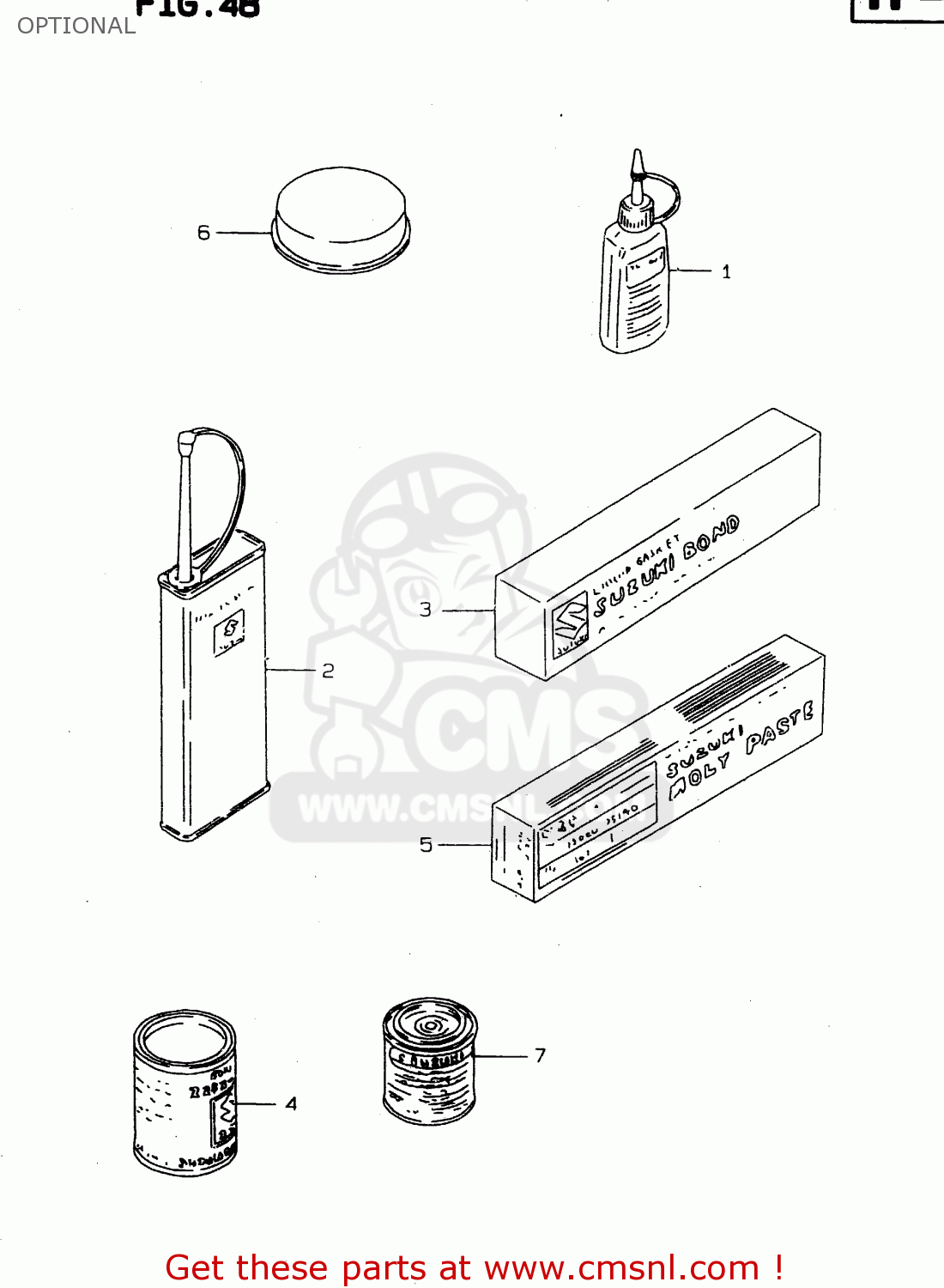 OPTIONAL DR125SE 1996 (T) FRANCE GERMANY (E04 E22)