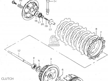 CLUTCH - DR125SE 1996 (T) FRANCE GERMANY (E04 E22)