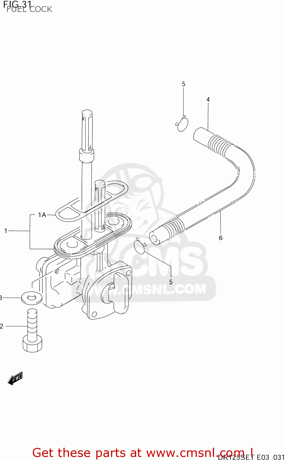 FUEL COCK DR125SE 1996 (T) USA (E03)
