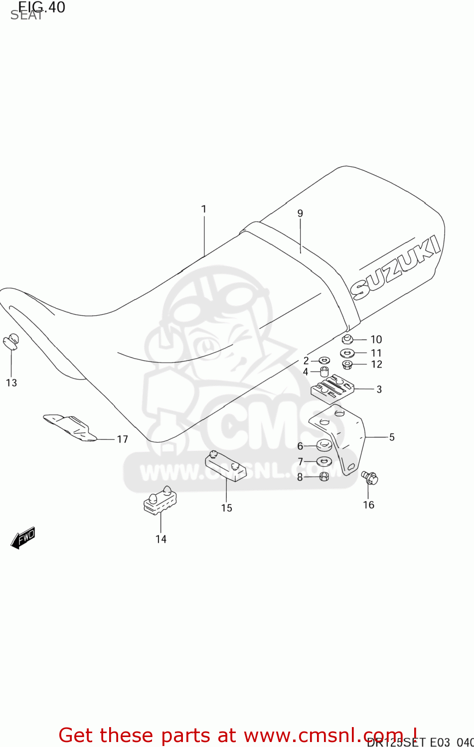 SEAT DR125SE 1996 (T) USA (E03)
