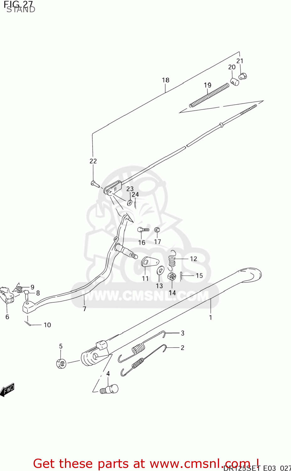 STAND DR125SE 1996 (T) USA (E03)