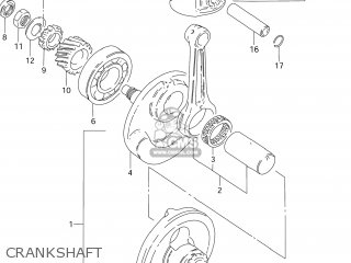 CRANKSHAFT - DR125SE 1996 (T) USA (E03)