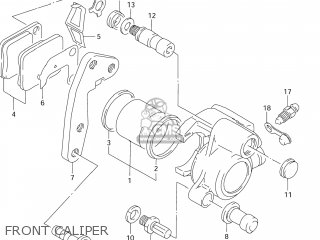 FRONT CALIPER - DR125SE 1996 (T) USA (E03)