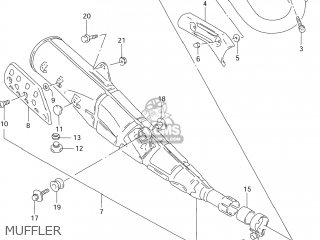 MUFFLER - DR125SE 1996 (T) USA (E03)