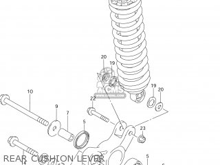 REAR CUSHION LEVER - DR125SE 1996 (T) USA (E03)
