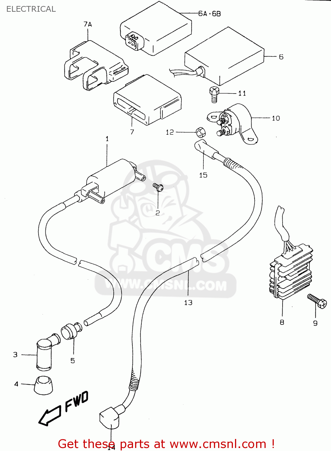 ELECTRICAL DR125SE 1998 (W) (E04 E18 E22 E34)