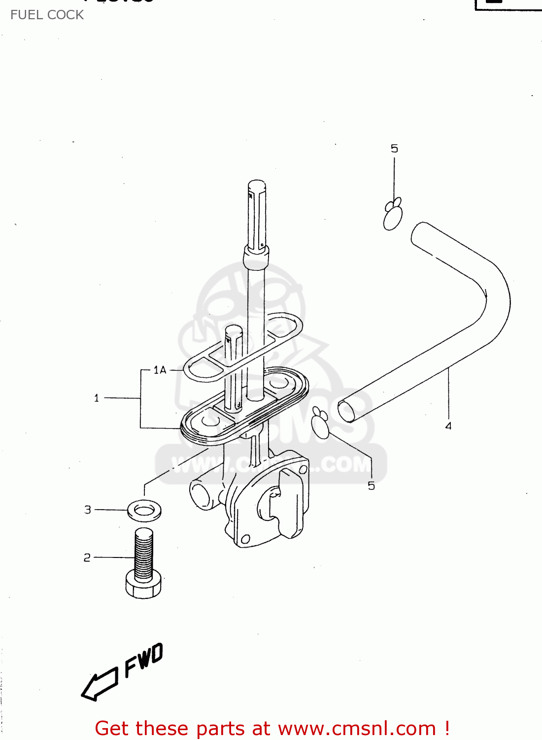 FUEL COCK DR125SE 1998 (W) (E04 E18 E22 E34)