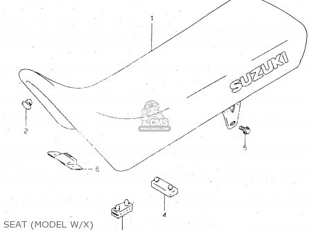 SEAT (MODEL W/X) - DR125SE 1999 (X) (E04 E18 E22 E34)
