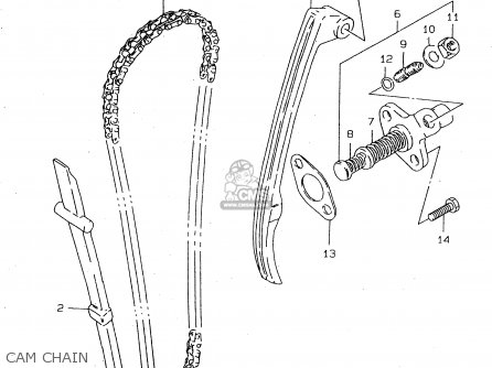 CAM CHAIN - DR125SE 1999 (X) (E04 E18 E22 E34)