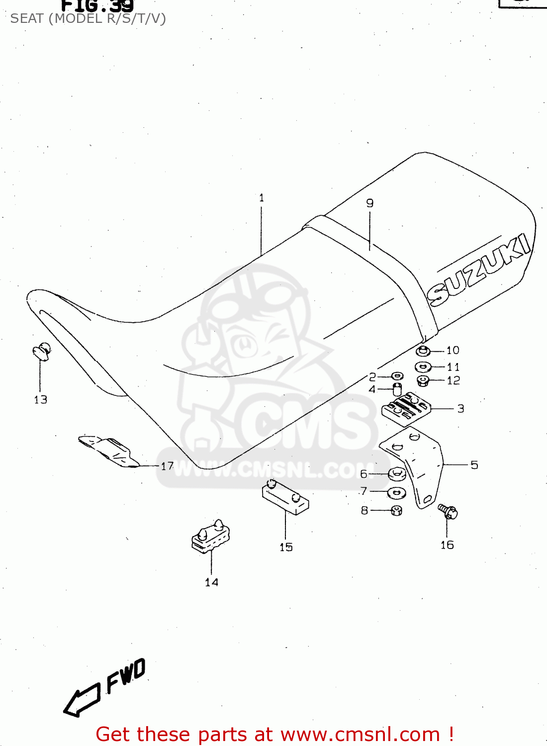 SEAT (MODEL R/S/T/V) DR125SE 2000 (Y)