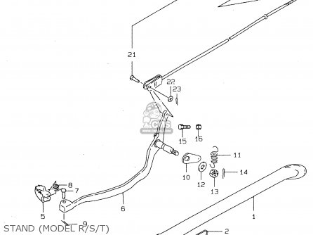 STAND (MODEL R/S/T) - DR125SE 2000 (Y)