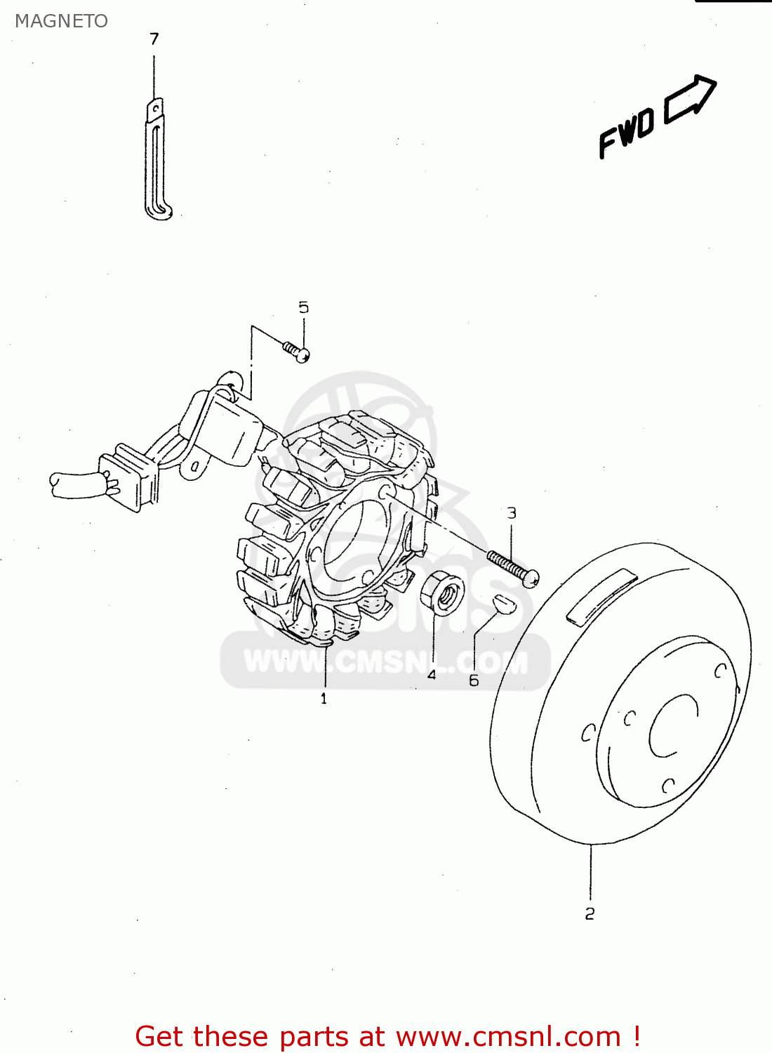 MAGNETO DR125SEU 1997 (V) GERMANY (E22)