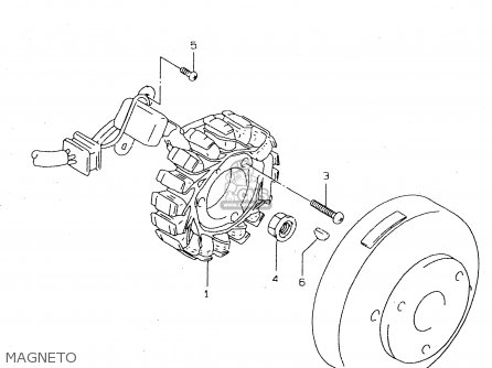 MAGNETO - DR125SEU 1997 (V) GERMANY (E22)