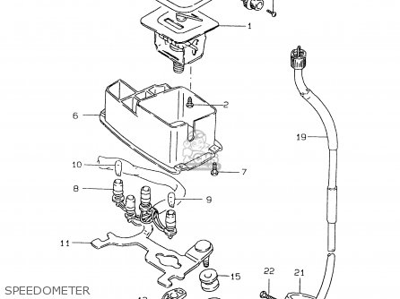 SPEEDOMETER - DR125SEU 1997 (V) GERMANY (E22)