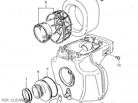 AIR CLEANER - DR125SEU 1998 (W) GERMANY (E22)