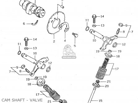 CAM SHAFT - VALVE - DR125SEU 1998 (W) GERMANY (E22)