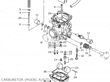 CARBURETOR (MODEL R/S/T) - DR125SEU 1998 (W) GERMANY (E22)