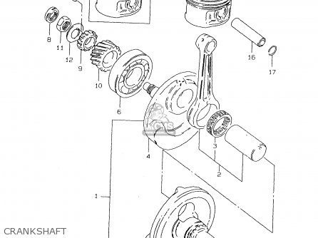 CRANKSHAFT - DR125SEU 1999 (X) GERMANY (E22)