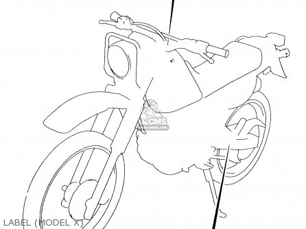 LABEL (MODEL X) - DR125SEU 2000 (Y)