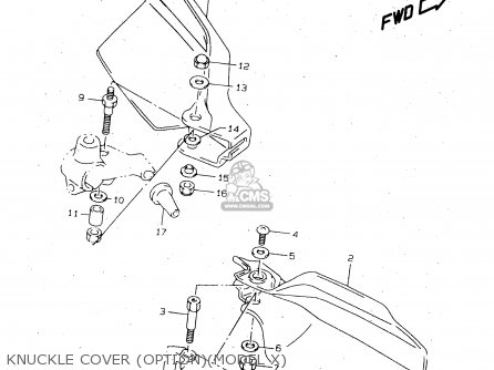 KNUCKLE COVER (OPTION)(MODEL X) - DR125SEU 2000 (Y)