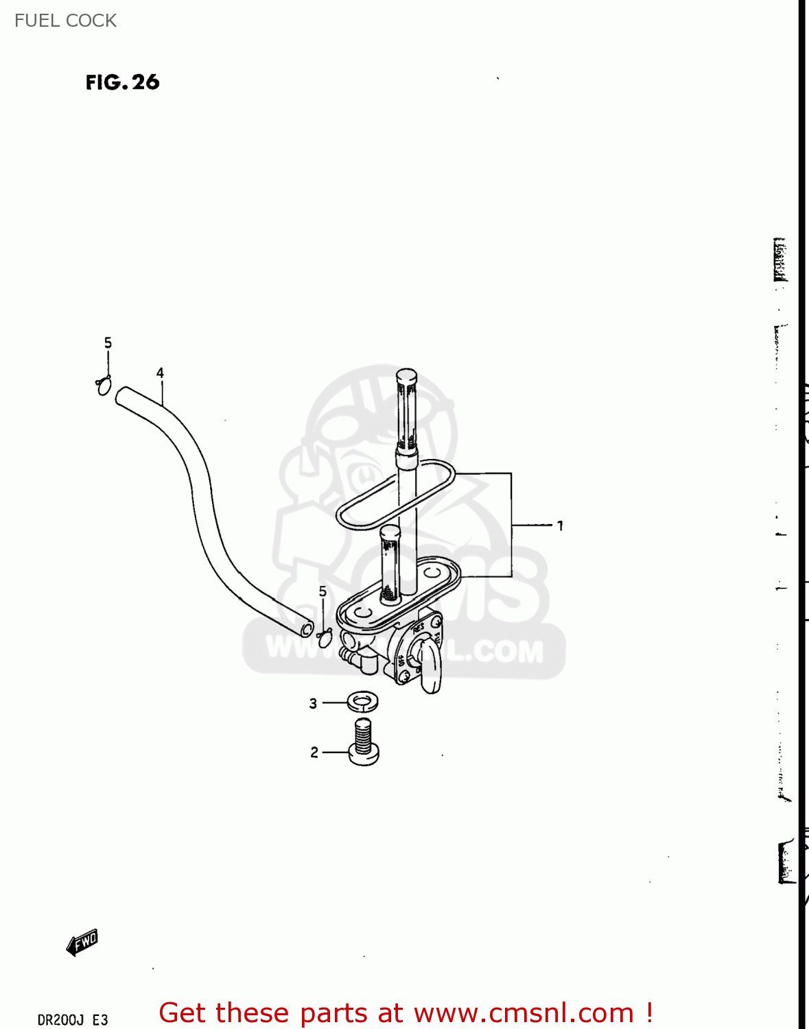 FUEL COCK DR200 1986 (G) USA (E03)